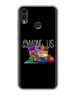 Чохол для Huawei Honor 8X Max з картинкою «Логотип Among Us»