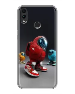 Чехол для Huawei Honor 8X Max с картинкой «Among Us — 3D стиль»
