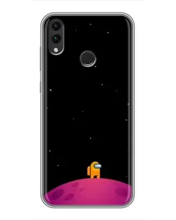 Чехол для Huawei Honor 8X Max с картинкой «Одинокий герой на планете»