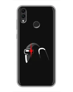 Чехол для Huawei Honor 8X Max с картинкой «Among Us шлем»