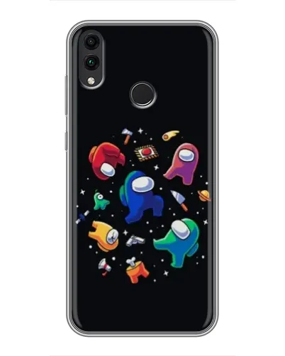 Чехол для Huawei Honor 8X Max с картинкой «Among Us космос»