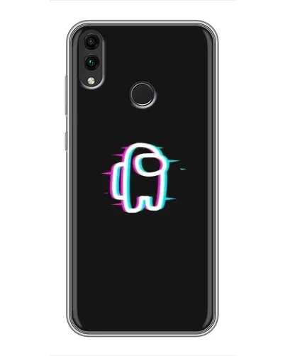 Чехол для Huawei Honor 8X Max с картинкой «Among Us неон»