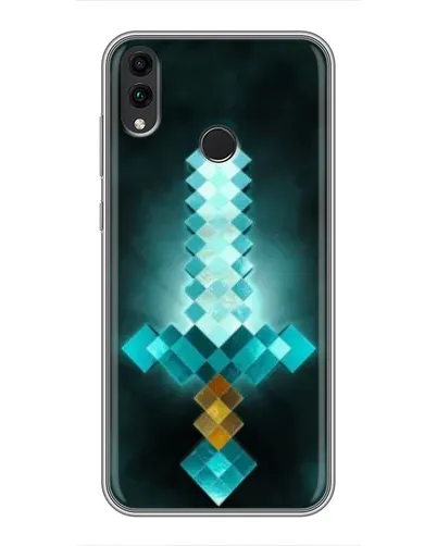 Чехол для Huawei Honor 8X Max с картинкой «Алмазный меч неон»