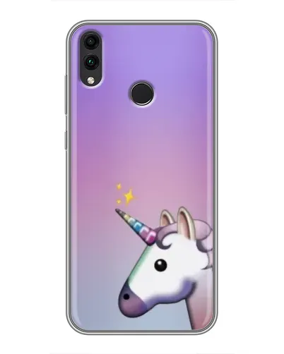 Чехол для Huawei Honor 8X Max с картинкой «Единорог градиент»