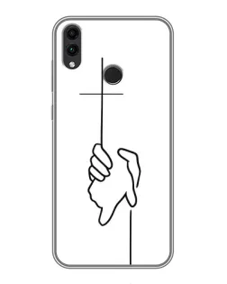 Чохол для Huawei Honor 8X Max з картинкою «Рука тримає»