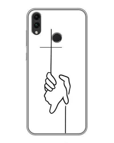 Чехол для Huawei Honor 8X Max с картинкой «Рука держит»