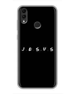 Чехол для Huawei Honor 8X Max с картинкой «Точки веры J.E.S.U.S.»