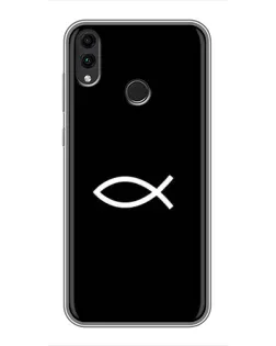 Чохол для Huawei Honor 8X Max з картинкою «Символ риби Jesus»