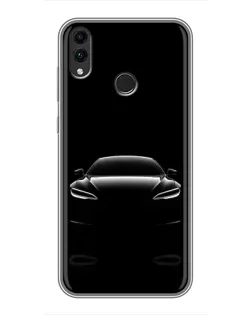 Чохол для Huawei Honor 8X Max з картинкою «Силует Tesla Night»