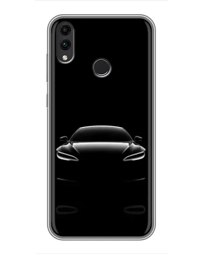 Чохол для Huawei Honor 8X Max з картинкою «Силует Tesla Night»
