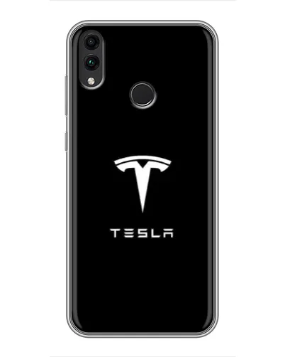 Чохол для Huawei Honor 8X Max з картинкою «Tesla White Logo»