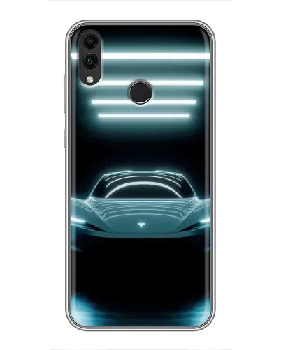 Чохол для Huawei Honor 8X Max з картинкою «Tesla в неоні»