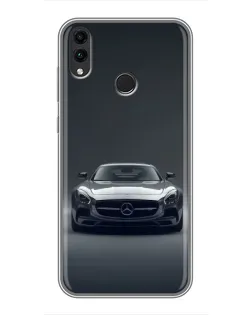 Чехол для Huawei Honor 8X Max с картинкой «Mercedes на черном»