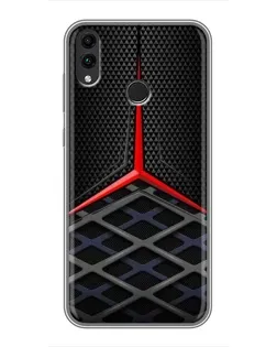 Чехол для Huawei Honor 8X Max с картинкой «Mercedes Carbon Grid»