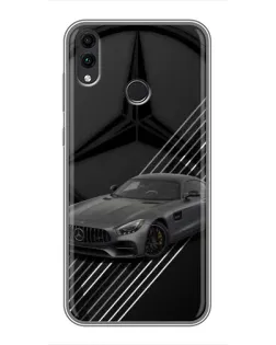 Чехол для Huawei Honor 8X Max с картинкой «Mercedes AMG — графика»