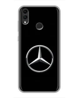 Чехол для Huawei Honor 8X Max с картинкой «Mercedes классический лого»