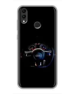 Чохол для Huawei Honor 8X Max з картинкою «Салон Audi — кермо»