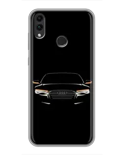 Чохол для Huawei Honor 8X Max з картинкою «Audi — нічний контур»