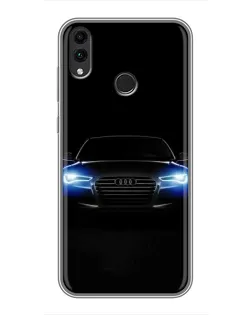 Чохол для Huawei Honor 8X Max з картинкою «Audi в неоні»