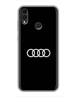 Чохол для Huawei Honor 8X Max з картинкою «Audi White Logo»