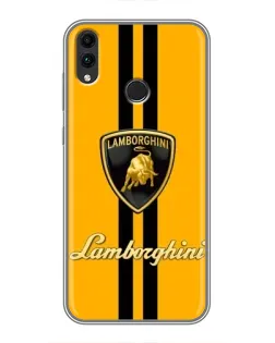 Чохол для Huawei Honor 8X Max з картинкою «Lamborghini Stripe жовтий»