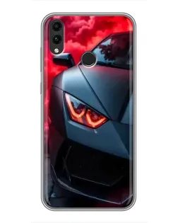 Чохол для Huawei Honor 8X Max з картинкою «Lamborghini червоне сяйво»