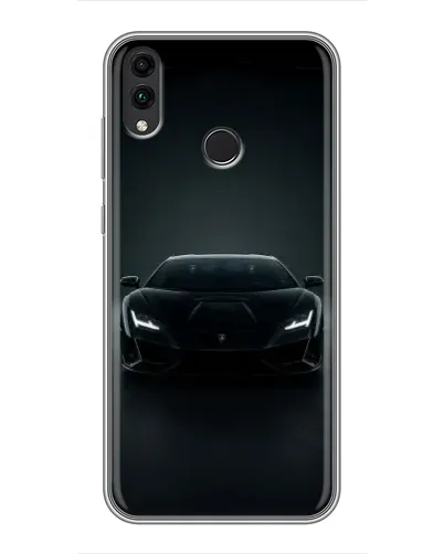 Чохол для Huawei Honor 8X Max з картинкою «Чорний Lamborghini Aventador»