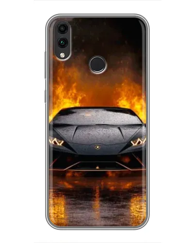 Чохол для Huawei Honor 8X Max з картинкою «Lamborghini у вогні»
