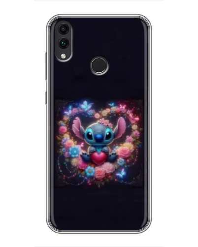 Чехол для Huawei Honor 8X Max с картинкой «Stitch в цветах» Чехол для Huawei Honor 8X Max с картинкой «Stitch в цветах»