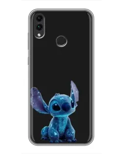 Чехол для Huawei Honor 8X Max с картинкой «Стич на черном»