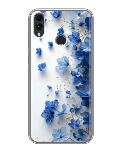 Чохол для Huawei Honor 8X Max з картинкою «Блакитний квітковий каскад»