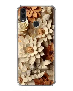 Чохол для Huawei Honor 8X Max з картинкою «Бежевий флористичний декор» Чохол для Huawei Honor 8X Max з картинкою «Бежевий флористичний декор»