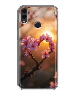 Чохол для Huawei Honor 8X Max з картинкою «Рожевий цвіт сердечко на тлі заходу» Чохол для Huawei Honor 8X Max з картинкою «Рожевий цвіт сердечко на тлі заходу»