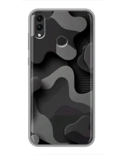Чохол для Huawei Honor 8X Max з картинкою «Темний абстрактний камуфляж»
