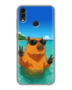 Чохол для Huawei Honor 8X Max з картинкою «Морська капібара»