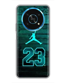 Чехол для Huawei Honor Magic 5 Lite 5G с картинкой «Jordan Cyan 23»