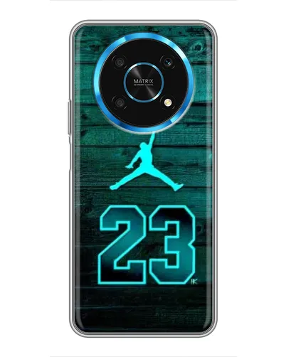 Чехол для Huawei Honor Magic 5 Lite 5G с картинкой «Jordan Cyan 23»