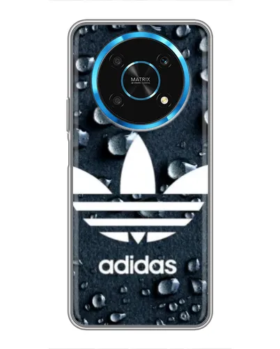 Чехол для Huawei Honor Magic 5 Lite 5G с картинкой «Adidas Trefoil Blue»