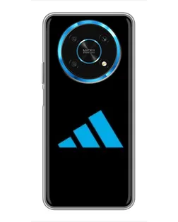 Чехол для Huawei Honor Magic 5 Lite 5G с картинкой «Adidas Cyan Logo»