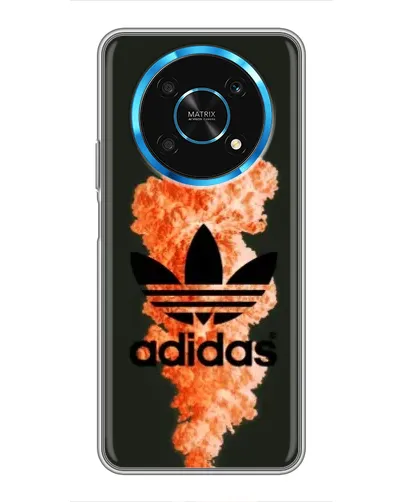 Чехол для Huawei Honor Magic 5 Lite 5G с картинкой «Оранжевый дым Adidas»
