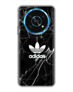 Чехол для Huawei Honor Magic 5 Lite 5G с картинкой «Белый мрамор Adidas»