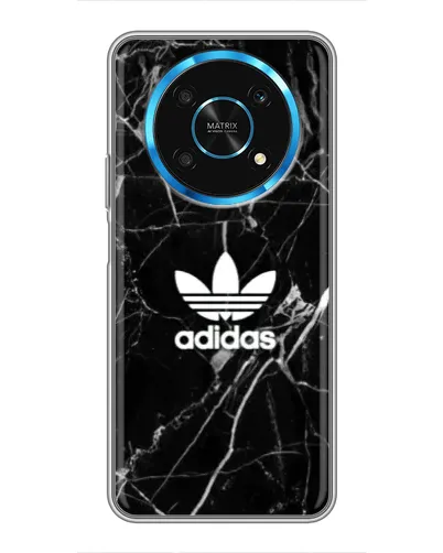 Чехол для Huawei Honor Magic 5 Lite 5G с картинкой «Белый мрамор Adidas»