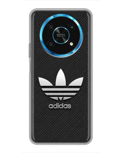 Чехол для Huawei Honor Magic 5 Lite 5G с картинкой «Adidas Карбоновая текстура»