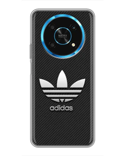 Чехол для Huawei Honor Magic 5 Lite 5G с картинкой «Adidas Карбоновая текстура»