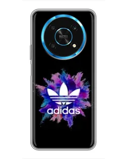 Чехол для Huawei Honor Magic 5 Lite 5G с картинкой «Взрыв красок Adidas»