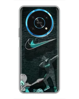 Чехол для Huawei Honor Magic 5 Lite 5G с картинкой «Спортивный арт Nike»