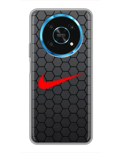 Чехол для Huawei Honor Magic 5 Lite 5G с картинкой «Nike — карбоновая сетка»