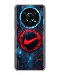 Чехол для Huawei Honor Magic 5 Lite 5G с картинкой «Техногенный стиль Nike»