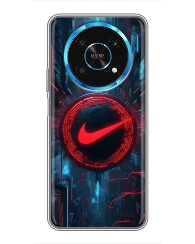 Чехол для Huawei Honor Magic 5 Lite 5G с картинкой «Техногенный стиль Nike»
