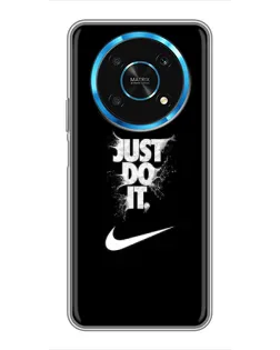 Чехол для Huawei Honor Magic 5 Lite 5G с картинкой «Текстовый принт Nike»